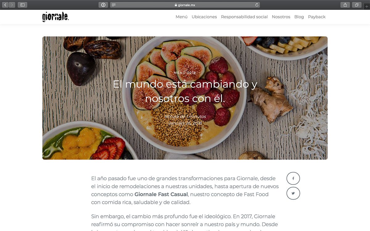 Giornale Blog Post